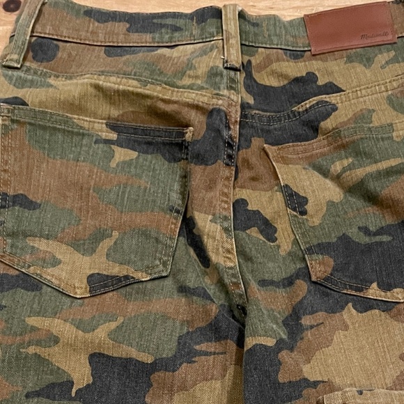NWOT Madewell The High Rise Slim Boy Jean camo Cottontail Stretch Fall Size 25 - Picture 10 of 10